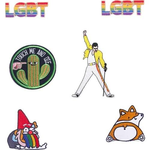 Letter Embroidered Patches For Clothing Colorful Clothing Patch Iron Sticker Fusible Sewing Accessories Applique Decor Stickers