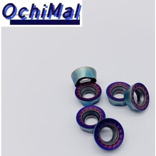 High Quality Carbide RPMT10T3MOE-JS Durable Turning Tool Blue Flame Series Super Hard CNC Milling Blades