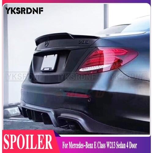 YKSRDNF For Mercedes W213 2016 2017 2018 2019 2020 E-class E200 E300 E320 Spoiler Carbon Fiber Car Rear Trunk Wing Spoiler