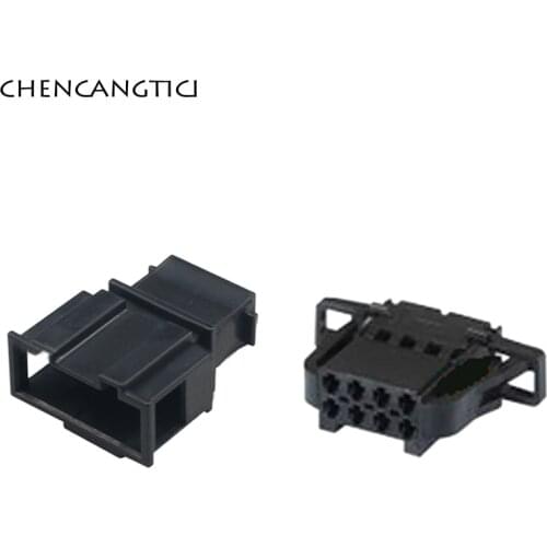 2 Sets 8 Pin Way Automotive Connector Wire Harness 1.5MM Socket Plug For VW AUDI 3B0972724 3B0972734 3B0 972 724 3B0 972 734