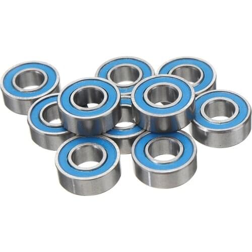10Pcs Deep Groove Ball Bearing Miniature MR115RS Blue Rubber Sealed Wheel Hub Ball Steel Bearings 5*11*4mm Hardware