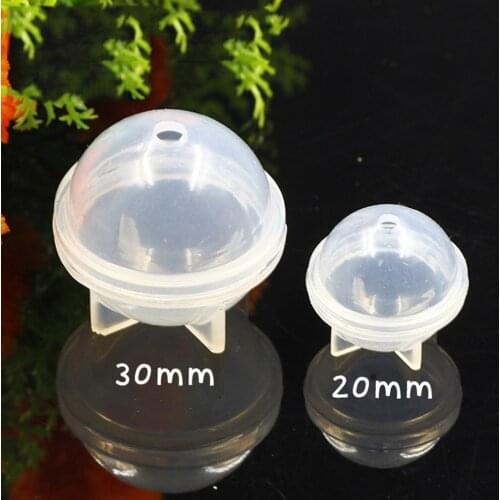 2 Size Round Sphere Silicone Resin Mold Epoxy Ball For Jewelry Flower Specimen Diy Handmade Crystal Drop Gel Ball