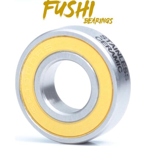 6900-2RS Stainless Bearing 10*22*6 mm ( 1 PC ) ABEC-3 6900 RS Bicycle Hub Front Rear Hubs Wheel 10 22 6 Ceramic Balls Bearings