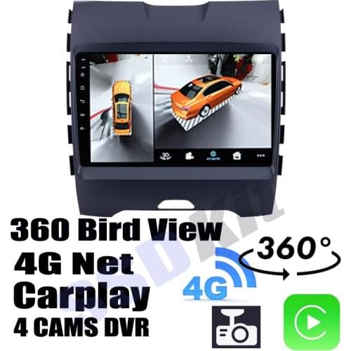 Car Audio Navigation GPS Carplay DVR 360 Birdview Around 4G Android System For Ford Edge Endura MK2 2015~2021