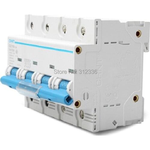 Free Shipping DZ158 4P 100A 4 Pole big power house use circuit breaker Electric shock protection domestic C type