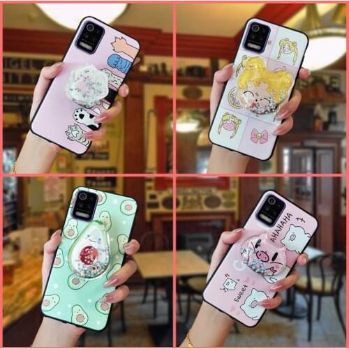Fashion Design Cover Phone Case For LG K52/Q52/K62 Shockproof Soft Case New Arrival For Girls TPU drift sand