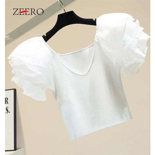 Huan-Qing Women's Knitted T-shirts