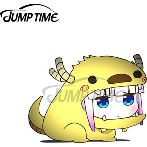 JumpTime 13 x 5.5cm For Kobayashi Cute Kanna Dragon Loli Costume Personality Trunk Decal Motorcycle Windows Car Stickers