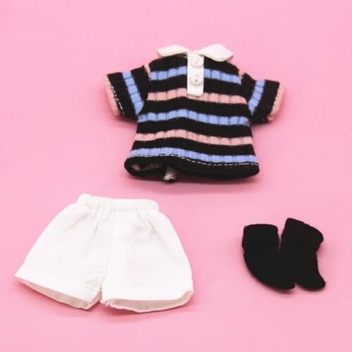 OB11 Classic Polo Shirt Short Sleeve Golf Sports Doll Dress Suit 3 GSC Plain Body doll clothes suit doll accessories