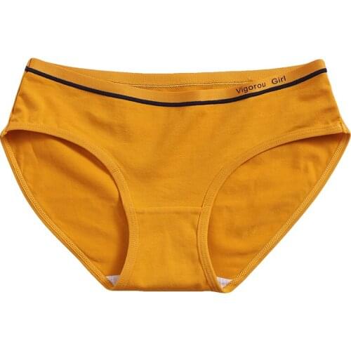 4-piece Underwear Women Womens Cotton Simple Letter Girl Cute Low Waist Solid Color Breatha Briefs Lingerie Panties Transparent