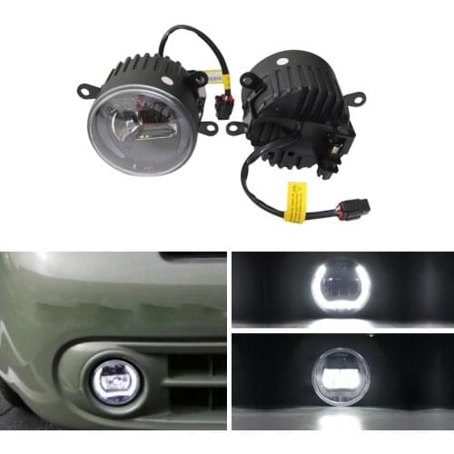 Xenon White Front Auto Car Led Fog Light Assembly W/ Guide Halo Ring DRL E4 CE For Benz Sprinter 208-515 06-12 Car Styling