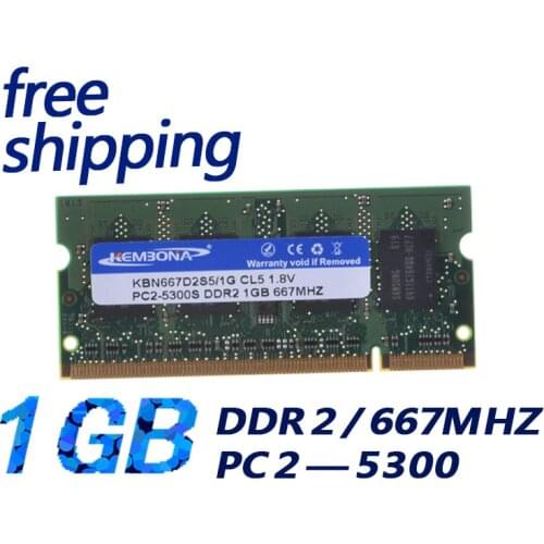 KEMBONA Wholesale Bulk sodimm Memory Ram Laptop DDR2 1GB 667MHz Non-ECC ETT grade chipset support Intel+A-M-D