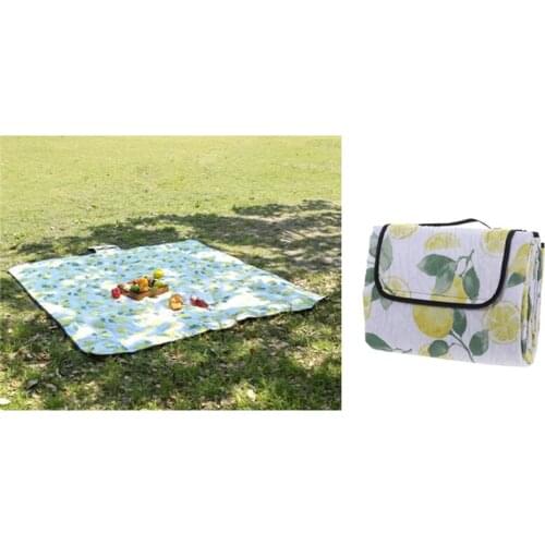 Plaid Printed Outdoor Foldable Waterproof Picnic Mat Fashion Thicken Pad Breathable Soft Portable Camping Travel Beach Blanket