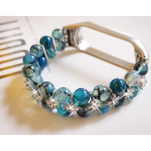 For Xiaomi Mi Band 5 6 Sport Wristband Women Replacement Strap Heart Rate Fitness Tracker Bluetooth Smart Band Stretch Bracelet