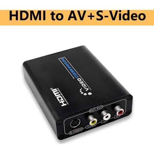 HDMI to AV Svideo CVBS L R Video Converter Switcher Adaptor support 1080p 3RCA PAL / NTSC for TV Blue-Ray DVD set top box