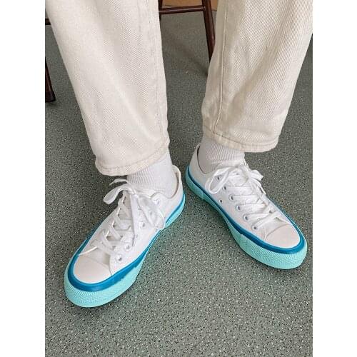 2021 spring and autumn female new Japanese cute girl Harajuku style high and low canvas shoes platform trend