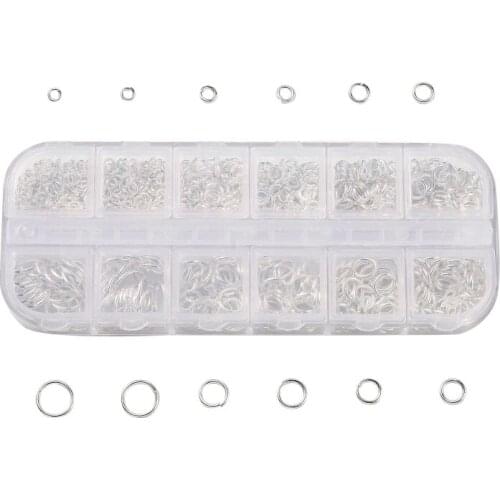 1 box Brass Jump Rings 4mm/5mm/6mm/7mm/8mm/10mm Mixed Size Close but Unsoldered for Jewelry Making DIY Bracelet Necklace