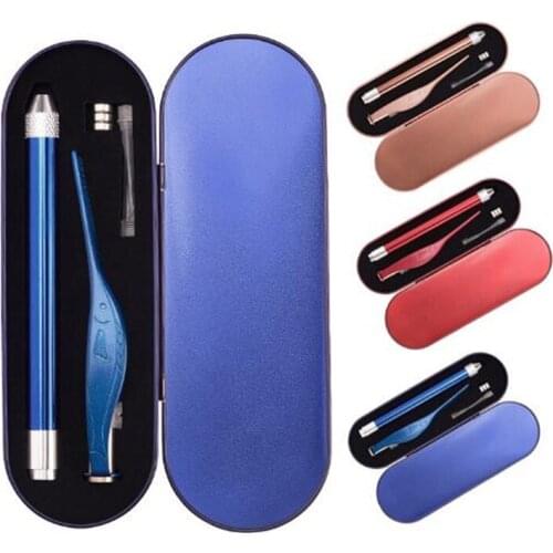 10sets/lot LED Light Ear Pick Ear Wax Removal Earpick Nose Clean Clip Baby Adults Nose Clean Tweezers Picks Wax Remover Ear Care