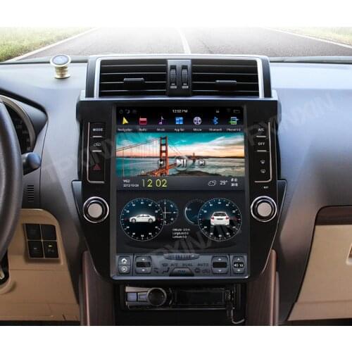 128G For TOYOTA LAND CRUISER Prado 150 2014-2017 Tesla Style Android 9.0 Car GPS Navigation Headunit Multimedia Player Carplay