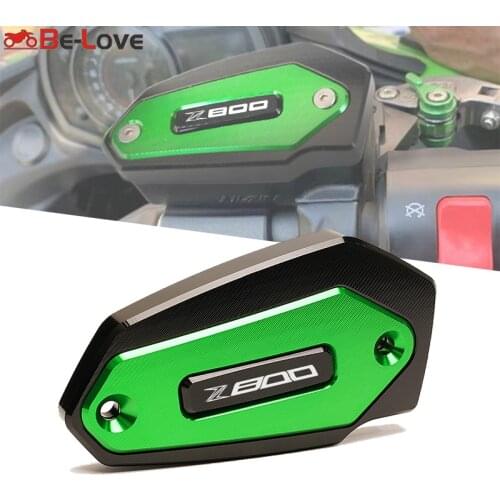 2020 With logo Z800 Motorcycle CNC Aluminum Front Brake Reservoir Fluid Tank Oil Cup Cover For KAWASAKI Z800 2013 2014 2015 2016