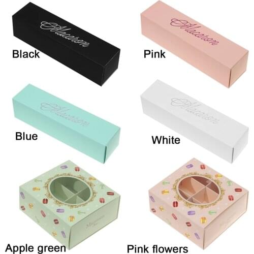 2021 Creative Dessert Packaging Cases Muffin Cookies Cases Macaron Packing Box Beautifully Packaged Wedding Party Cake Storage