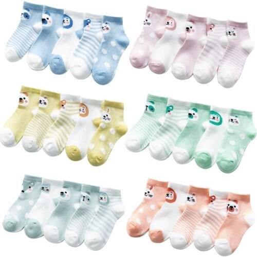 5Pairs/lot Summer Mesh Thin Baby Socks for Girls Cotton Newborn Infant Baby Girl Socks Cheap Stuff Toddler Baby Boy Socks