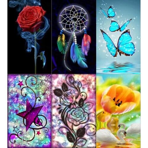 5d Mosaic Diamond Painting Diy Animal Flower Handmade Crafts Home Decoration Can Be Customized Imitation Cross Stitch Set Gift