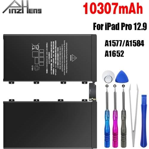 PINZHENG 10307mAh Tablet Battery For iPad Pro 12.9 A1577 A1584 A1652 Replacement Bateria For iPad Pro 12.9 Battery With Tool