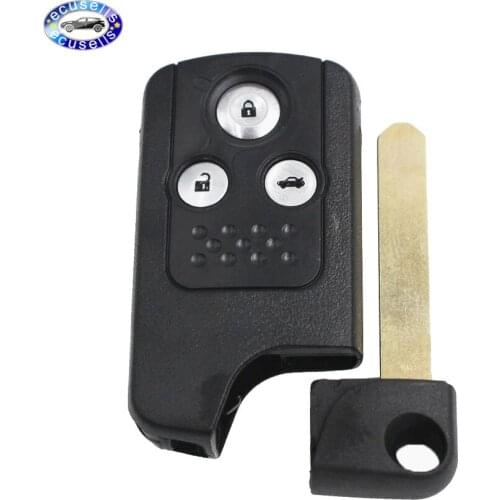 2 Button Key Shell for Honda Civic Accord CR-V Odyssey 3 Button key Case Fob Refit Smart Design uncut blade