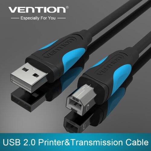Vention USB Printer Cable USB Type B Male to A Male USB 2.0 Cable for Canon Epson HP ZJiang Label Printer DAC USB Printer