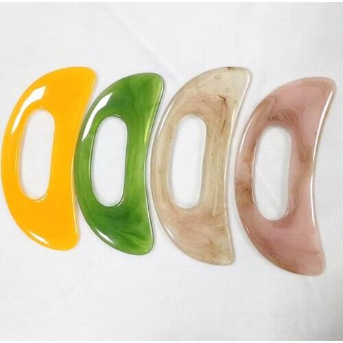 Guasha Board Resin Beeswax Massager Scraper Chinese Gua Sha Tool For Face Neck Back Body Acupuncture Pressure Massage Therapy