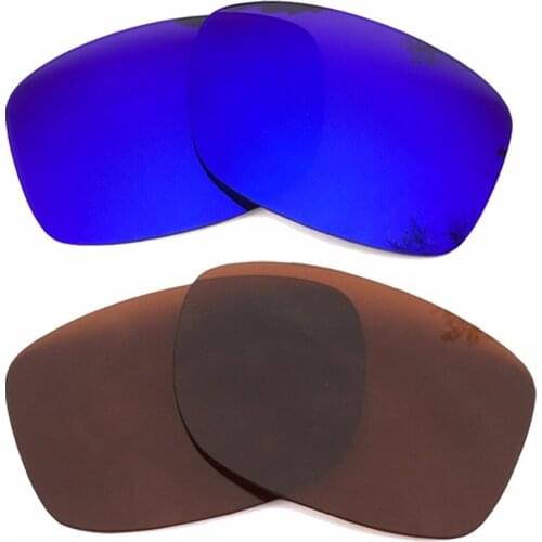 Purple Mirrored & Brown Polarized Replacement Lenses for Jupiter Squared Frame 100% UVA & UVB