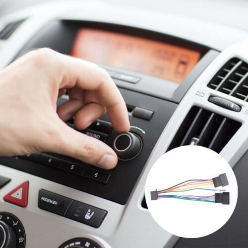 Car MP5 Player Power Cable 16 PIN To ISO Standard Interface Car Stereo Radio Player ISO Wiring Harness Connector 16 Pin