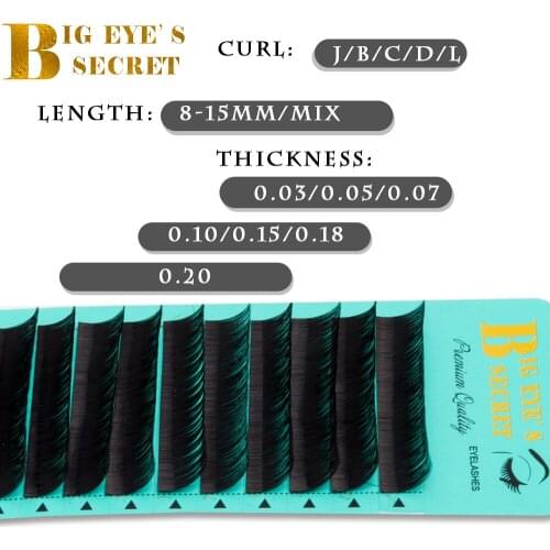 Big Eyes' Secret Classical Lashes Faux Mink False Eyelashes Makeup Handmade Nutural Long Eyelash Extension Individual Lashes