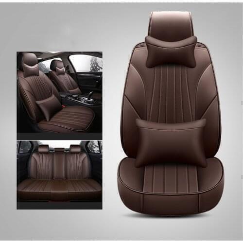 WLMWL Leather Car Seat Cover for Geely All Models Emgrand EC7 X7 FE1 automobiles styling car accessories Car-Styling