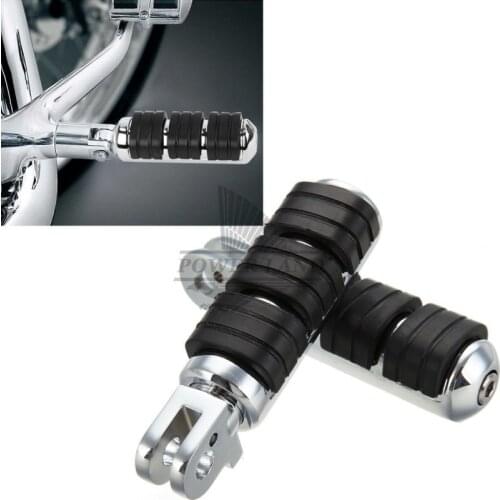 Motorcycle Front/Rear Rubber Steel Rider Insert Footboard Foot Rest Pedal Footpeg For Triumph Thunderbird Sport Adventurer