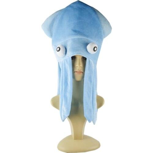 Rainbow Squid Hat Funny and Crazy Party Hats Sea Animal Hat Octopus Headdress for Halloween Party