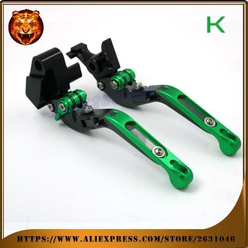 Adjustable Folding Extendable Brake Clutch Lever For kawasaki VERSYS 1000 VERSYS1000 With logo Motorcycle 2012 2013 2014 2015
