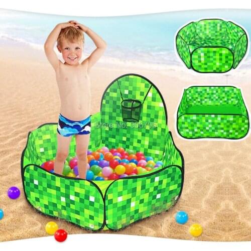 Hexagon,Square Ocean Ball Pit Pool Game shooting Play Tent Kids Hut Pool Play Tent Childrens Tent House Indoor Outdoor Game