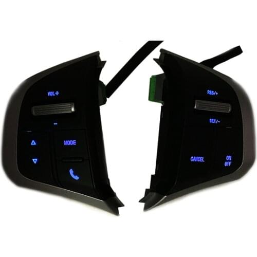 Blue Light Steering Wheel Audio Volume Button Bluetooth Cruise Control Switch For Isuzu D-Max DMAX MUX For Chevrolet Trailblazer