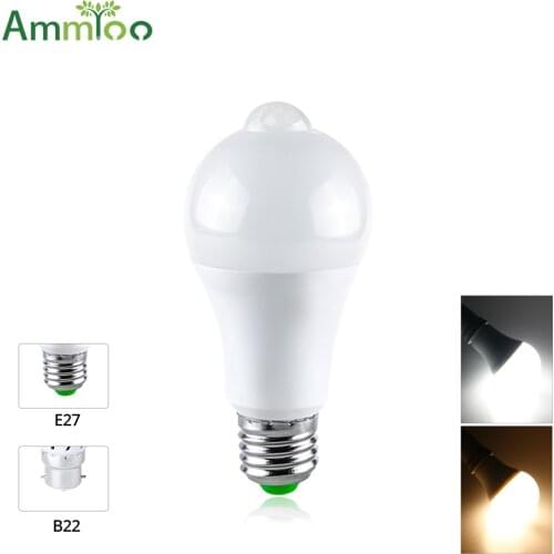 12W 16W LED PIR Motion Sensor Night Lamp E27 B22 Automatic ON/OFF LED Bulb Sensitive Human Body Movement Detector Night Lights