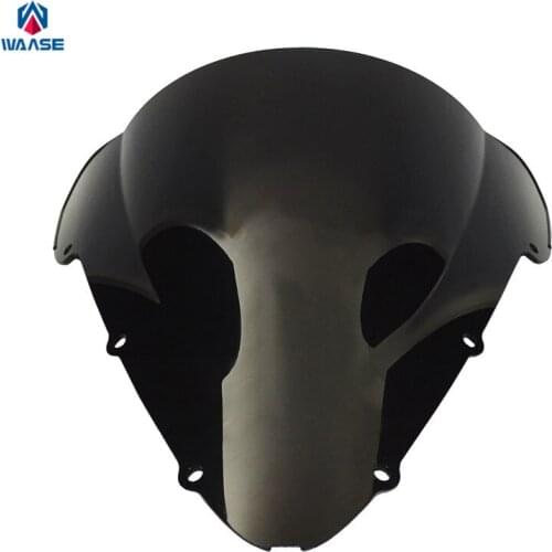Waase Double Bubble Windscreen Windshield Shield Screen For Honda CBR600F4i CBR 600 F4i 2001 2002 2003 2004 2005 2006 2007