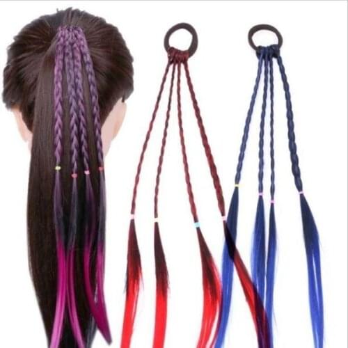 Women Fashion Twisted Wig Braid Hair Band Braided Headband Hair Accessories