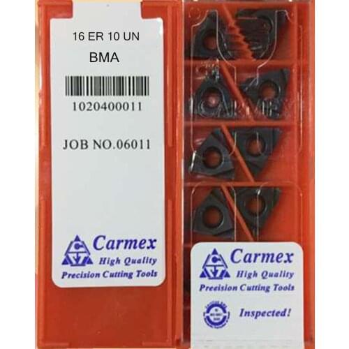 16ER 8UN 10UN 11UN 12UN 13UN 14UN 16UN 18UN 20UN 24UN 28UN 32UN BMA Carmex thread insert Processing: stainless steel and steel