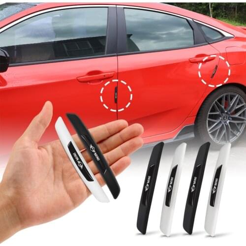 4pcs Car Door Bumper Rubber Anti-Collision Strip Accessories For Mini 2011 2012 2013 2018 2019 Cooper R60 R61 F54 F55 F56 F57