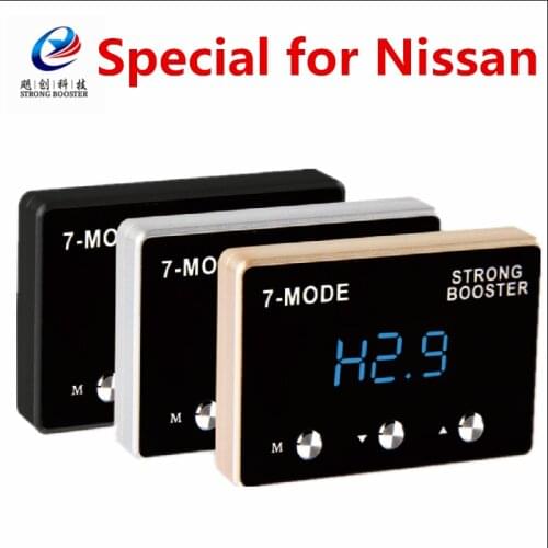 7mode Car Electronic Drive Throttle controller for nissan qashqai,Car strong booster to speed up,ultra-thin led display