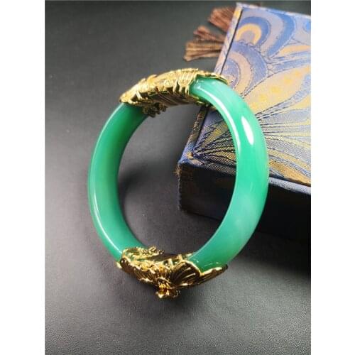 Natural Red Agate Chalcedony Inlay Cloisonne Bracelet Fashion Temperament Jewelry Gems Accessories Gifts Wholesale