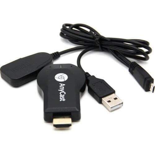 Anycast M4plus HDMI Media Video Streamer Wi-Fi Display Dongle 1080P Mini PC Android TV Stick Adapter for Phones Tablet PC