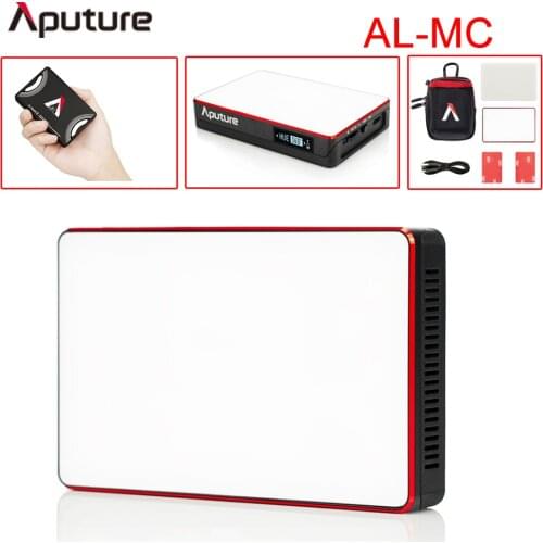 Aputure AL-MC RGBWW 3200K-6500K Lighting Portable Mini Video LED Light RGB HSI/CCT/FX Light AL MC Photo Light for DSLR Camera