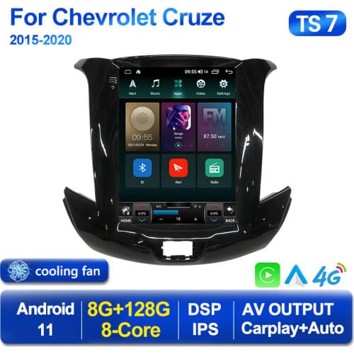 MEKEDE Android Player For Chevrolet Cruze 2006-2014 Vetical Tesla Screen Car Gps Multimedia DSP Radio 4G LTE Navigation Wifi BT